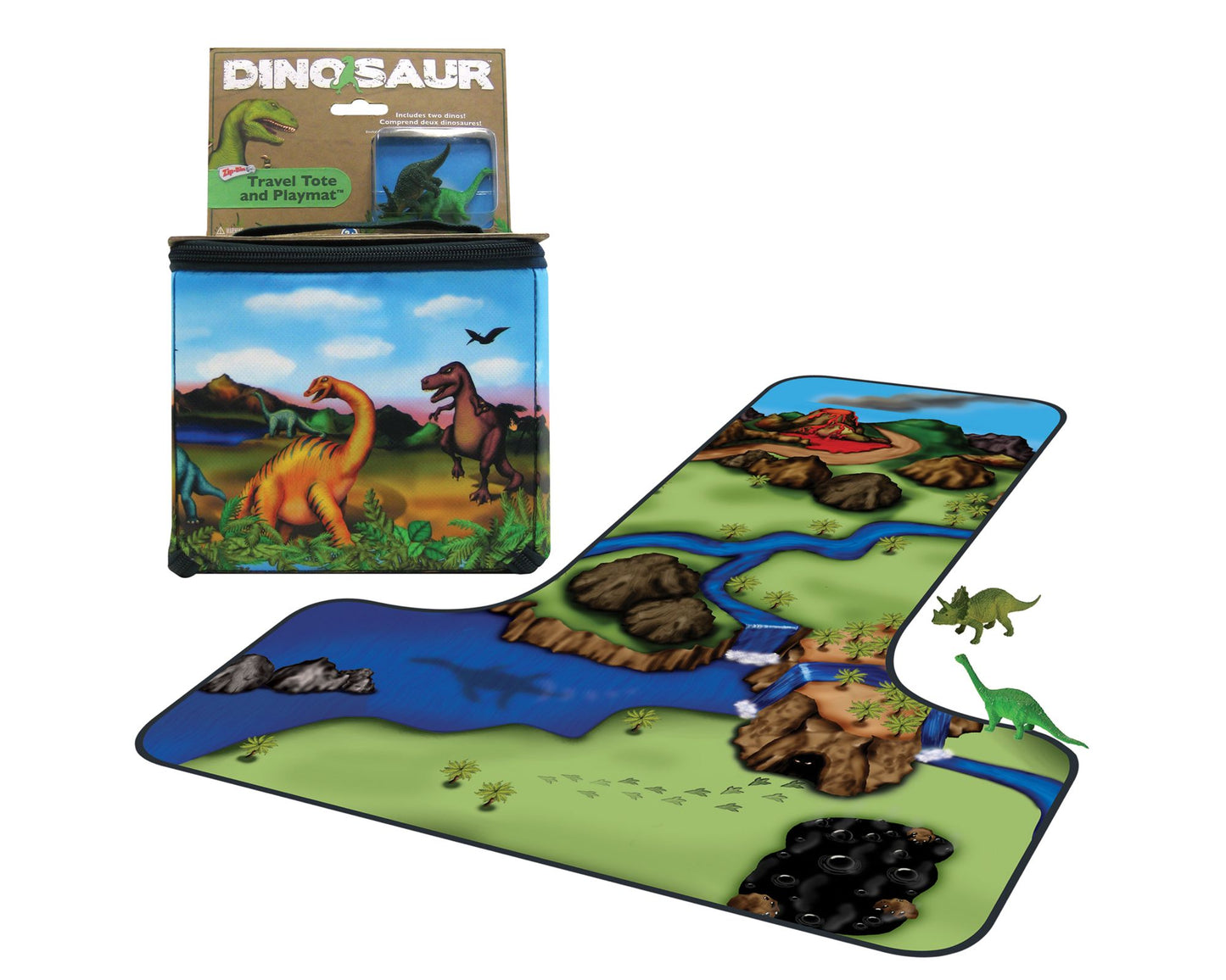 Neat-Oh!¿ ZipBin¿ 20 Dinosaur Tote w/2 dinosaurs