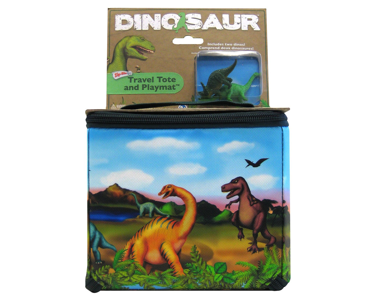 Neat-Oh!¿ ZipBin¿ 20 Dinosaur Tote w/2 dinosaurs