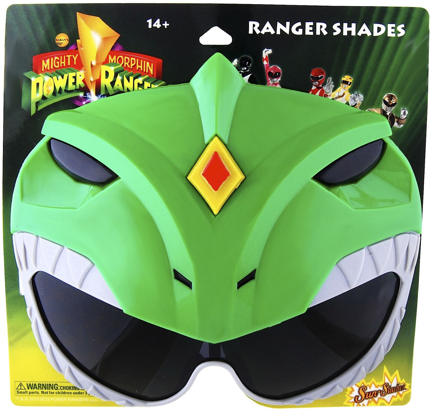 Officially Licensed Green Power Rangers Sun-Staches