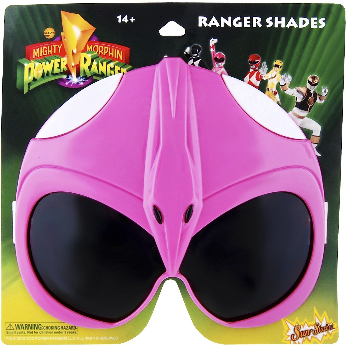 Officially Licensed Pink Power Rangers Sun-Staches
