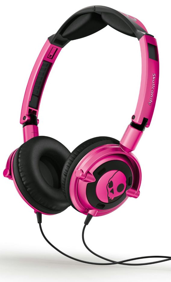 Skullcandy Lowrider Headphones with Mic - Pink/Black