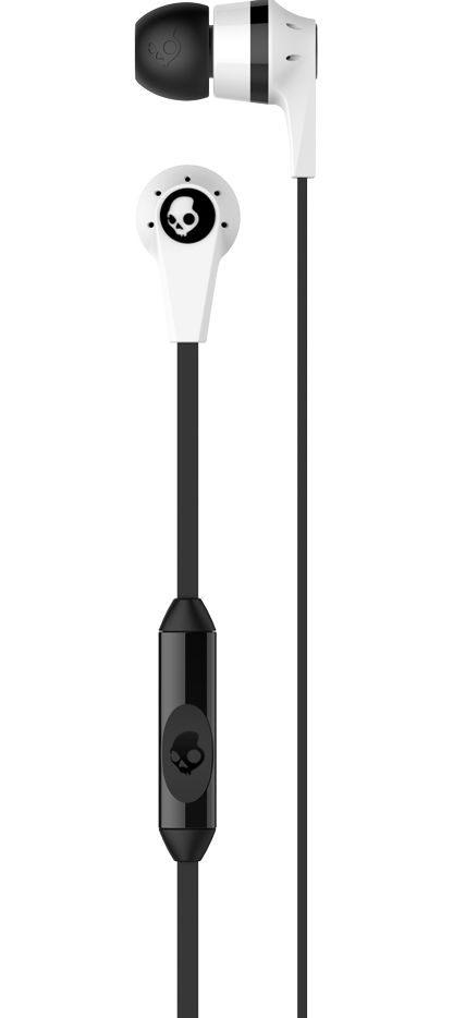 Skullcandy Ink'd 2.0 Mic'd Earbuds - White/Black