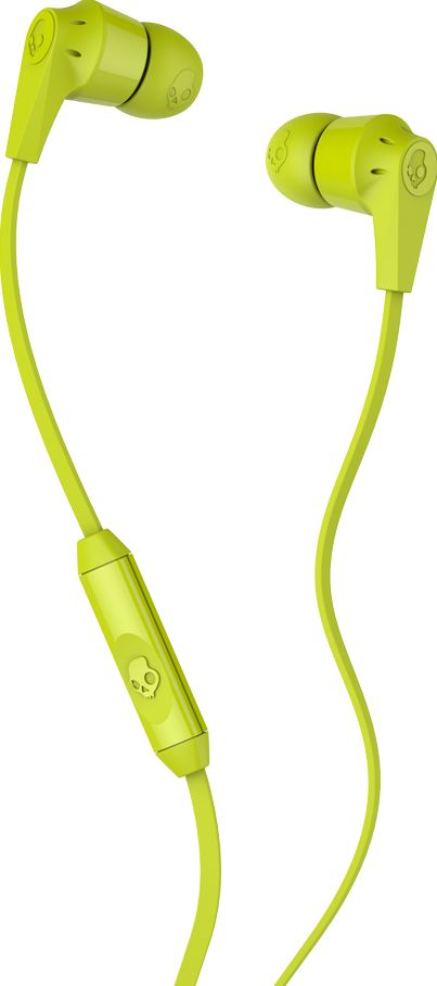 Skullcandy Ink'd 2.0 Mic'd Earbuds - Lime Green/Black