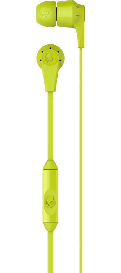 Skullcandy Ink'd 2.0 Mic'd Earbuds - Lime Green/Black
