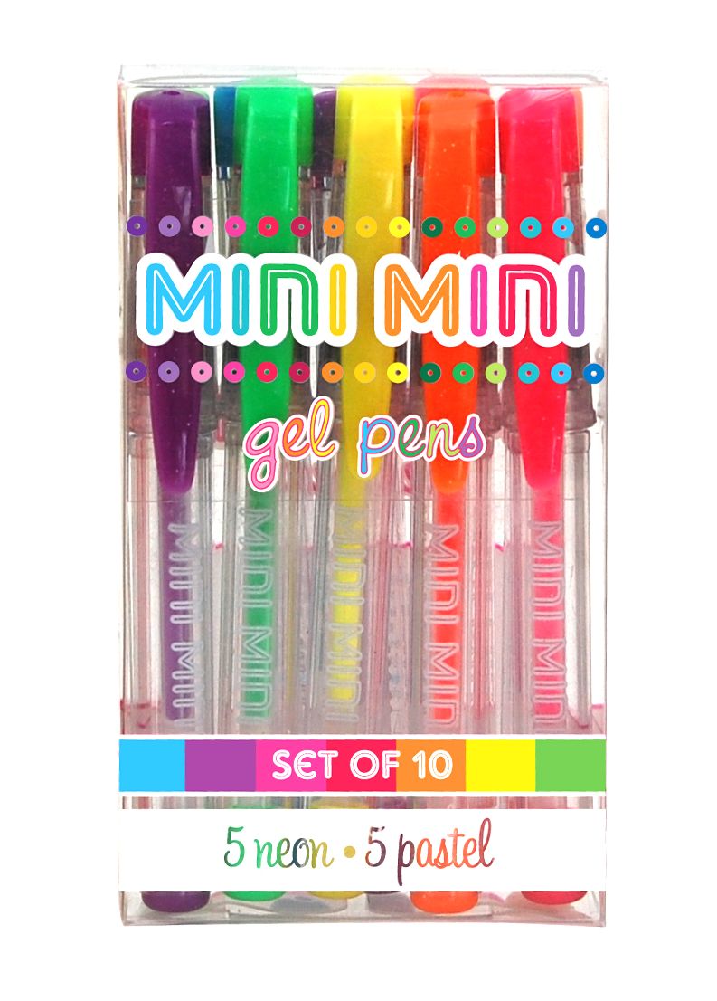 Mini Mini Gel Pens, Set of 10