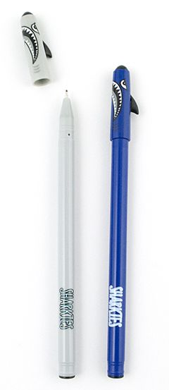 Sharkies Blue and Black Ink Gel Pens Set of 2