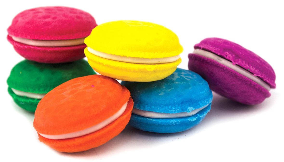 Macaron Scented Ersaers - Set of 6