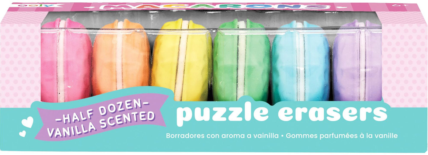 Macaron Scented Ersaers - Set of 6