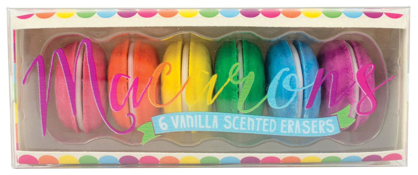 Macaron Scented Ersaers - Set of 6