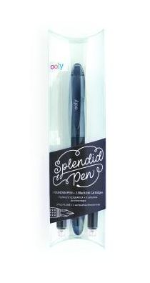 Splendid Fountain Pen - 4 Pc Set - Black