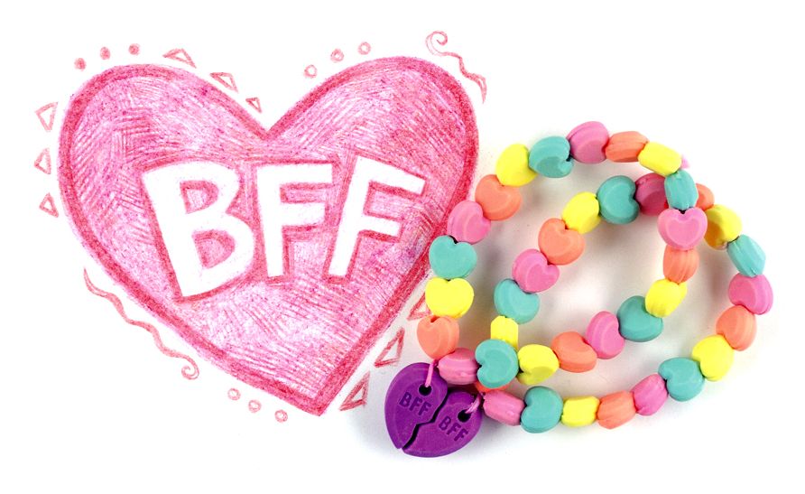 Set of 2 BFF Scented Bracelet Erasers
