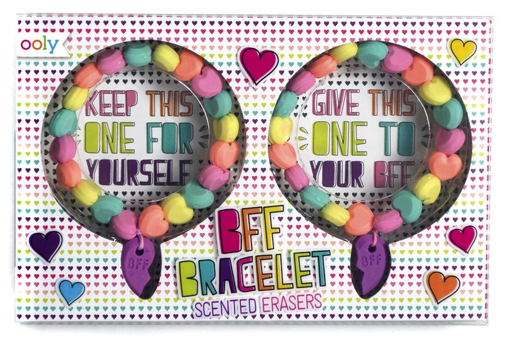 Set of 2 BFF Scented Bracelet Erasers