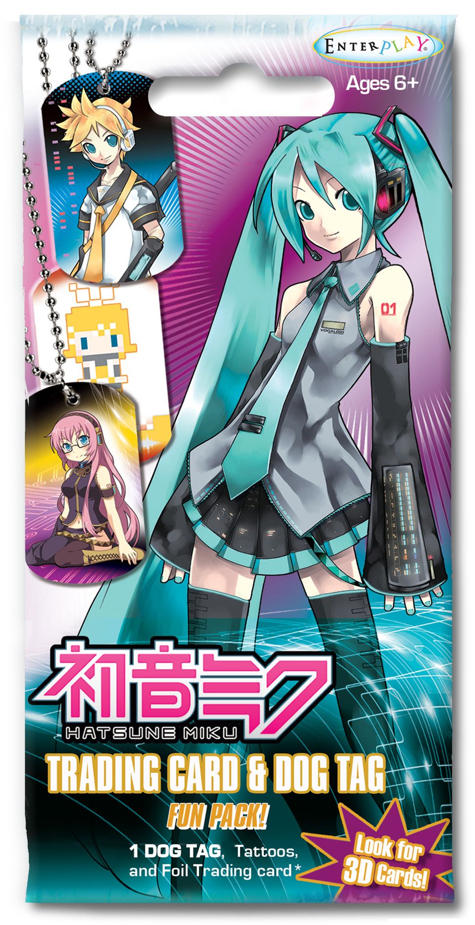 Hatsuni Miku Trading Card & Dog Tag Fun Packs