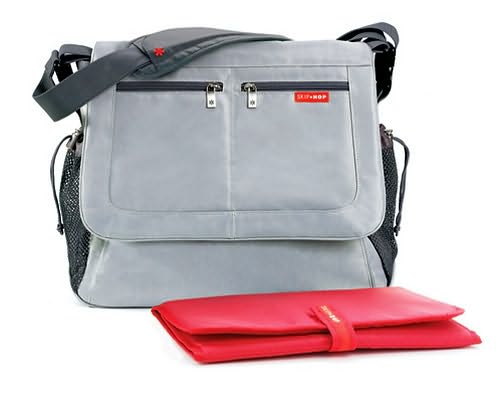 Skip Hop Via Messenger Diaper Bag - Platinum