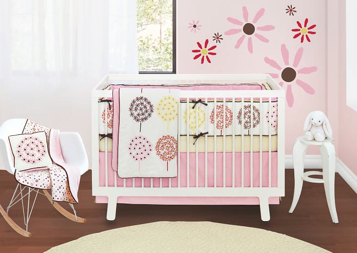 Skip Hop Bedding 4-Piece Crib Set - Flower Burst