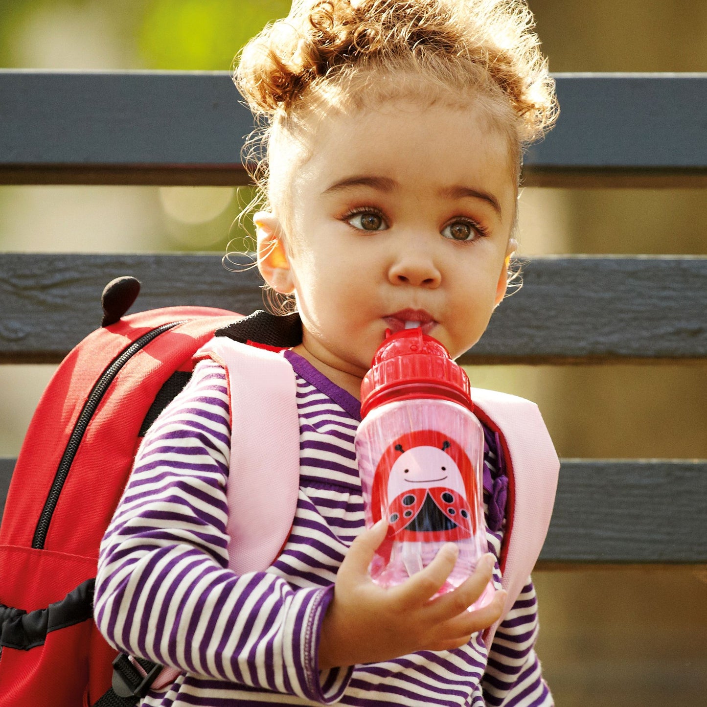 Zoo straw bottle - Ladybug