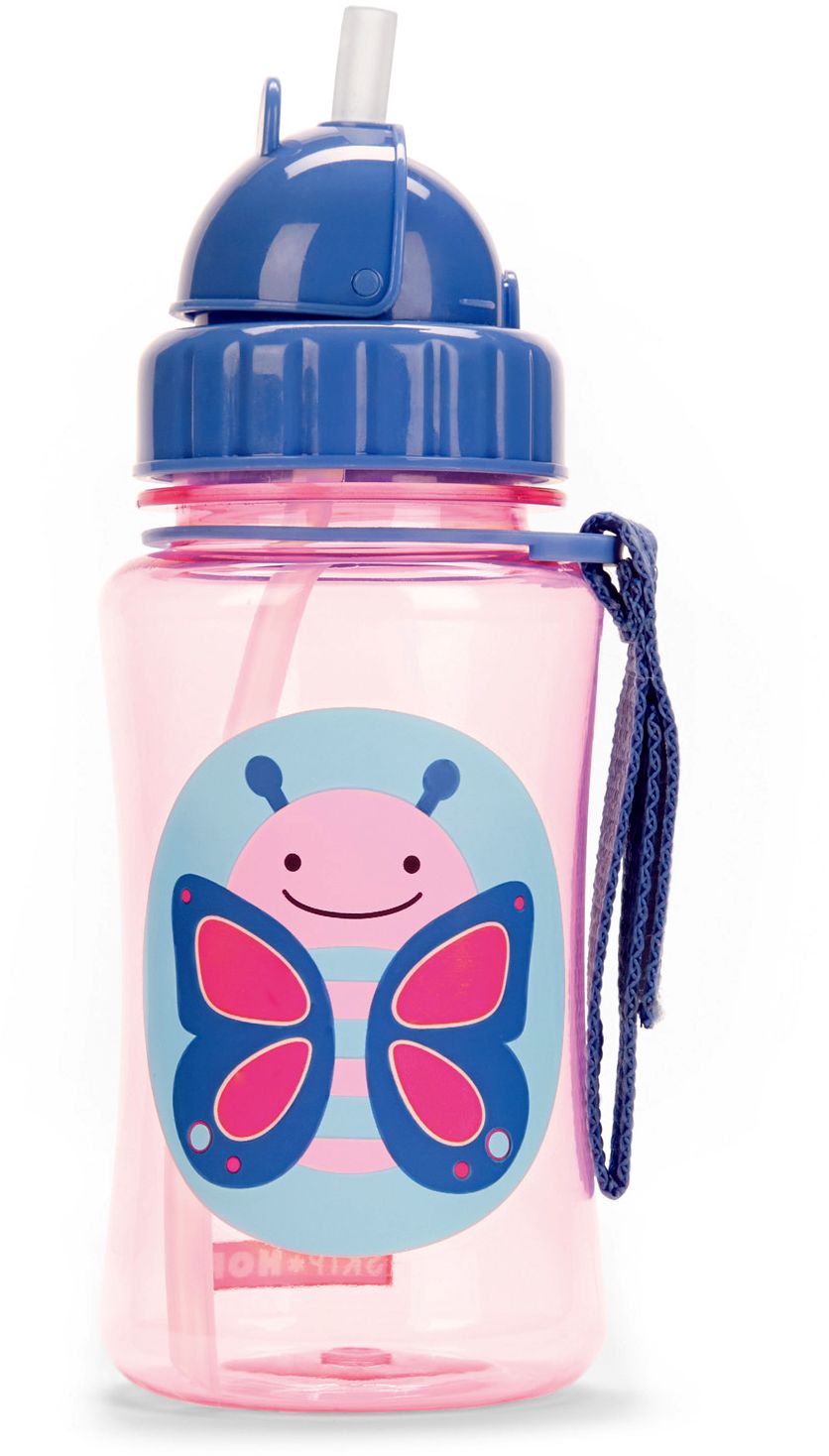 Zoo Straw Bottle - Butterfly