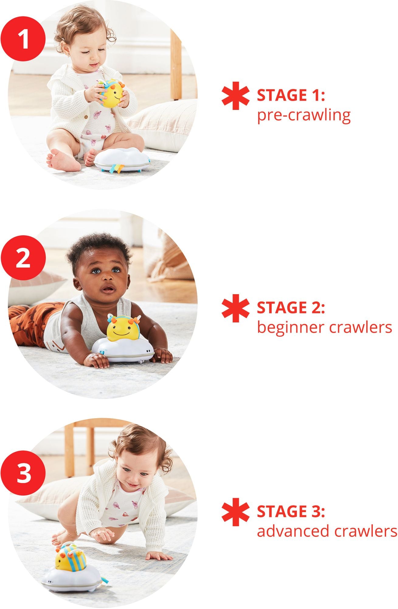 Skip Hop EXPLORE & MORE Follow-Bee Crawl Toy