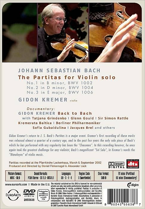 Bach - Back To Bach - Gidon Kremer