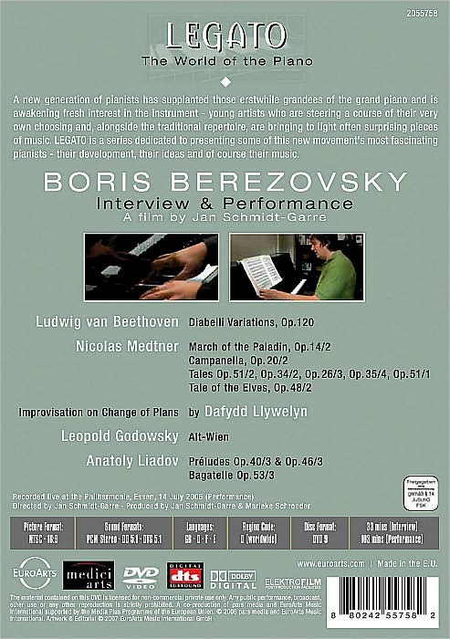 Legato - The World Of Piano Vol.1 - Boris Berezovsky