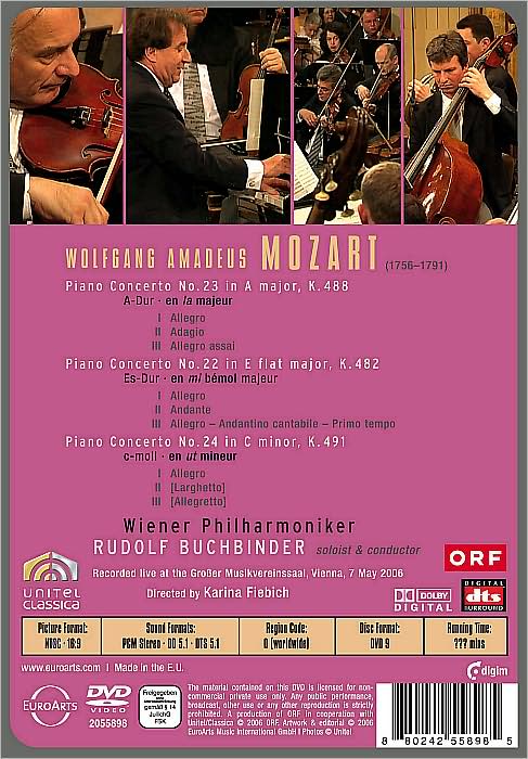 Mozart: Piano Concertos Nos. 22, 23 & 24