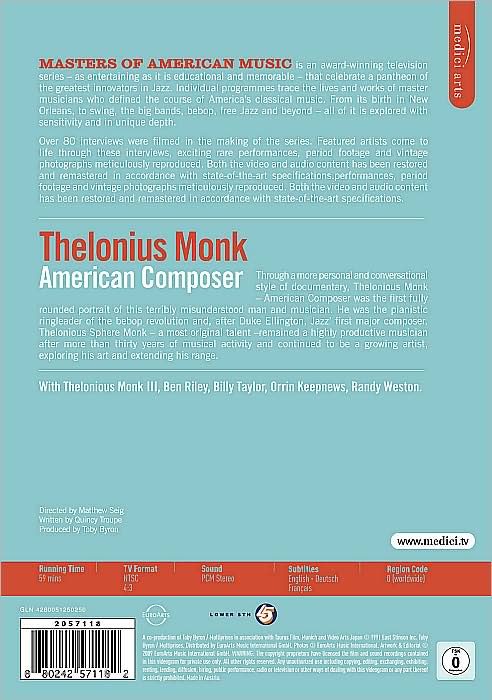 Masters of American Music: Thelonius Monk - American Composer