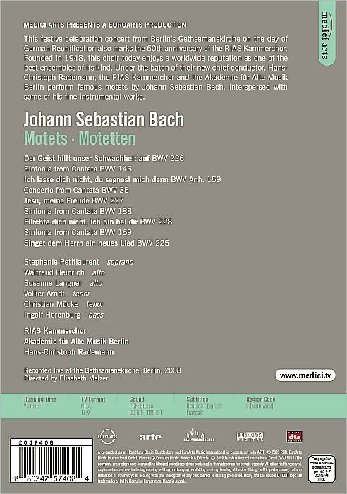 RIAS Kammerchor: Bach - Motets and Sinfonias