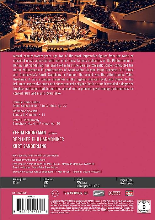 Kurt Sanderling/Berliner Philharmoniker/Yefim Bronfman: Saint-Saens/Tchaikovsky