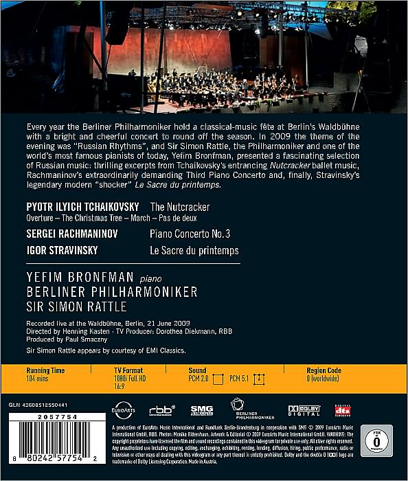 Yefim Bronfman/Berliner Philharmoniker/Simon Rattle: Stravinsky/Rachmaninov/Tchaikovsky [Blu-ray]