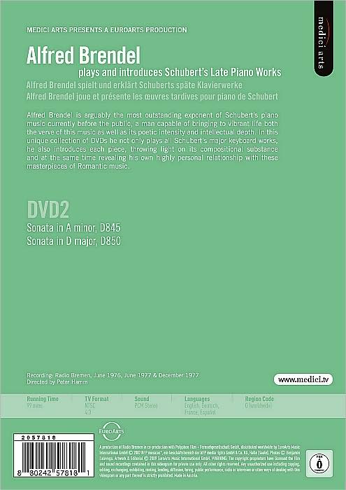 Alfred Brendel: Plays and Introduces Schubert, Vol. 2: Sonatas D845 & D850
