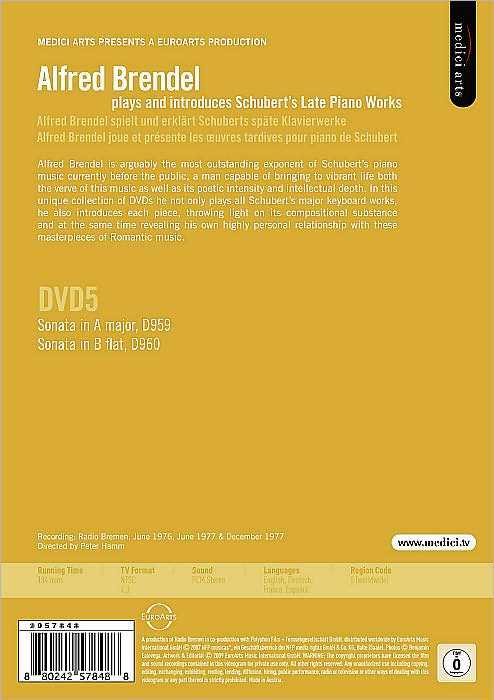 Alfred Brendel: Plays and Introduces Schubert, Vol. 5: Sonatas D959 & D960
