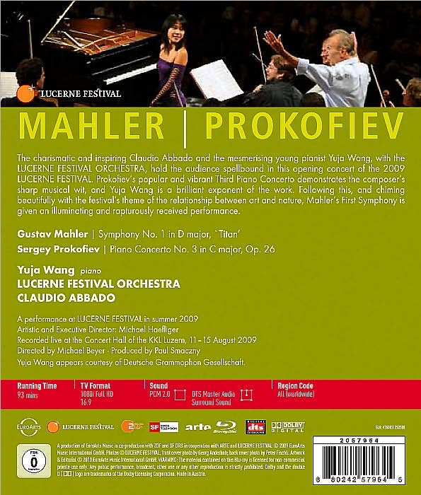 Claudio Abbado: Mahler - Symphony No. 1/Prokofiev - Piano Concerto No. 3 [Blu-ray]