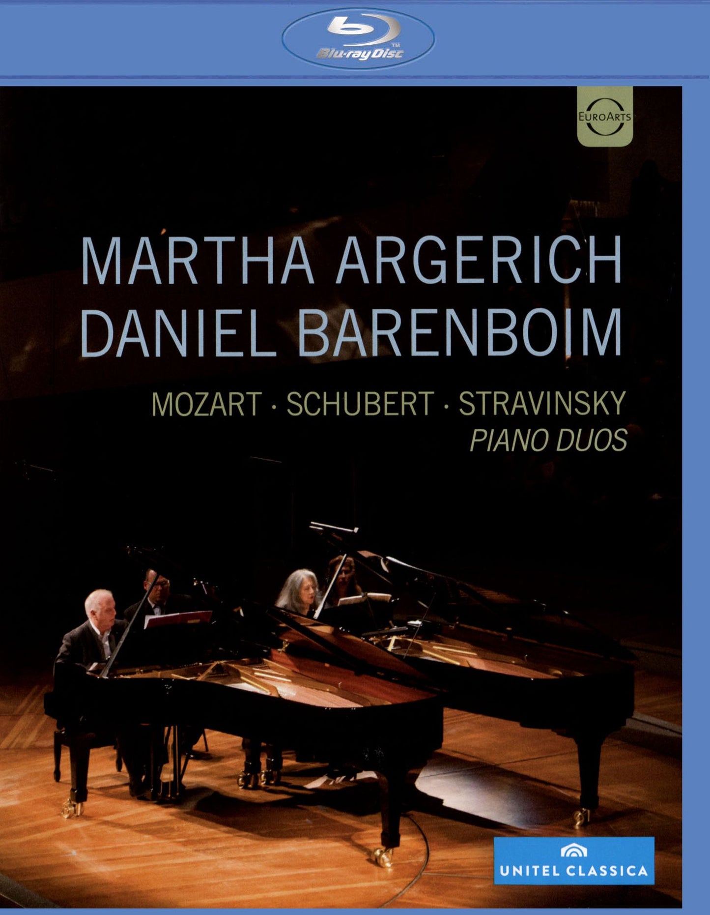 Martha Argerich/Daniel Barenboim: Mozart/Schubert/Stravinsky - Piano Duos [Blu-ray]