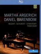 Martha Argerich/Daniel Barenboim: Mozart/Schubert/Stravinsky - Piano Duos [Blu-ray]
