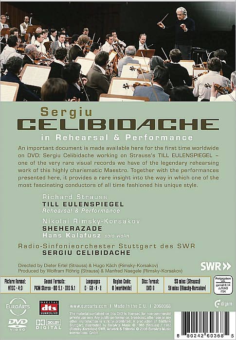 Sergiu Celibidache: In Rehearsal & Performance - Strauss/Rimsky-Korsakov
