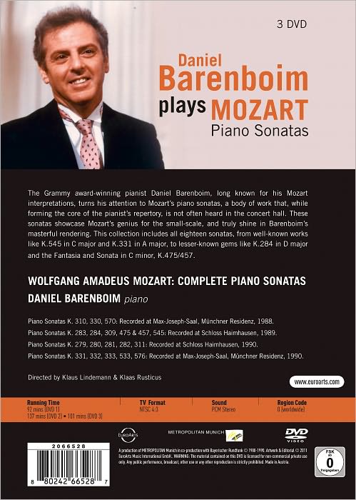 Daniel Barenboim Plays Mozart Piano Sonatas [3 Discs]