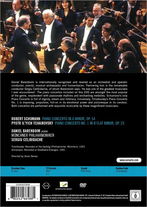 Sergiu Celibidache/Daniel Barenboim: Schumann/Tchaikovsky - Piano Concertos