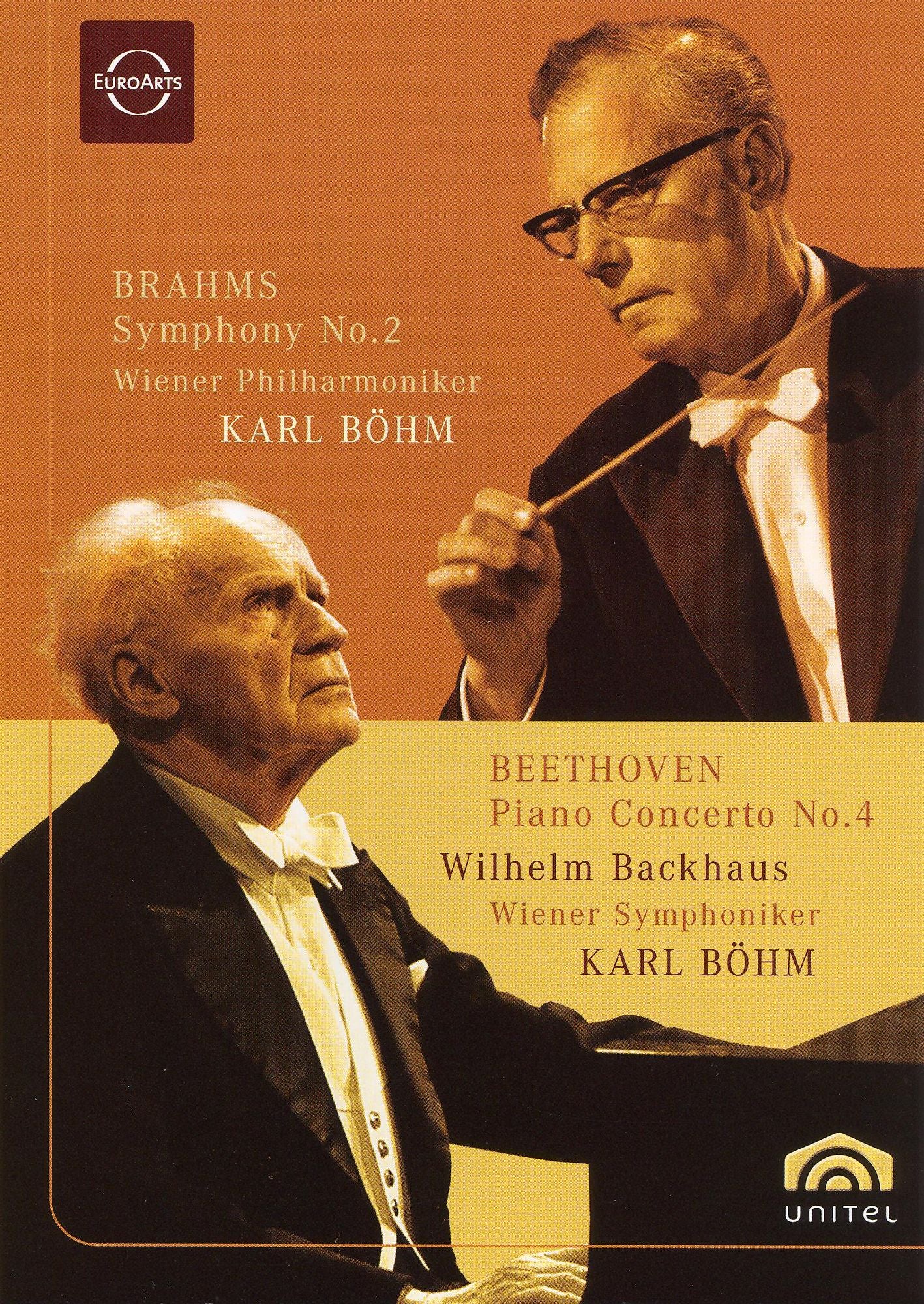 Karl Bohm: Brahms' Symphony No. 2/Beethoven's Piano Concerto No. 4