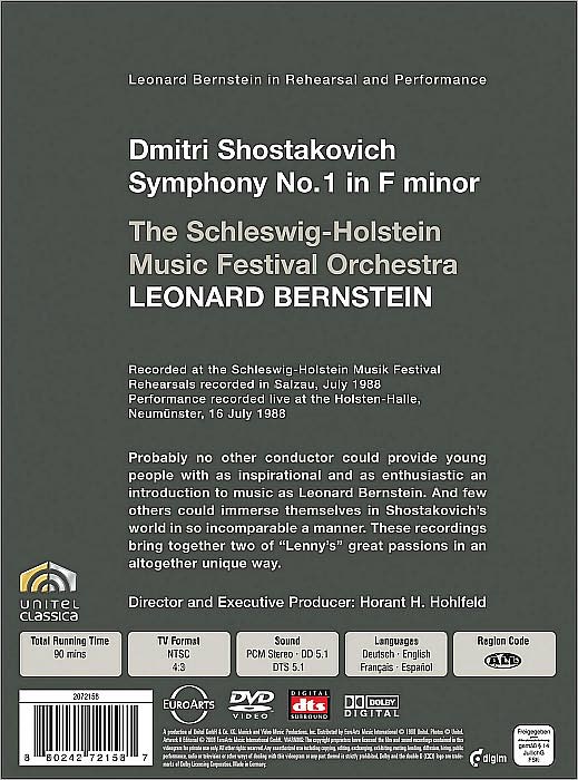 Bernstein in Rehearsal and Performance: Shostakovich - Symphony No. 1