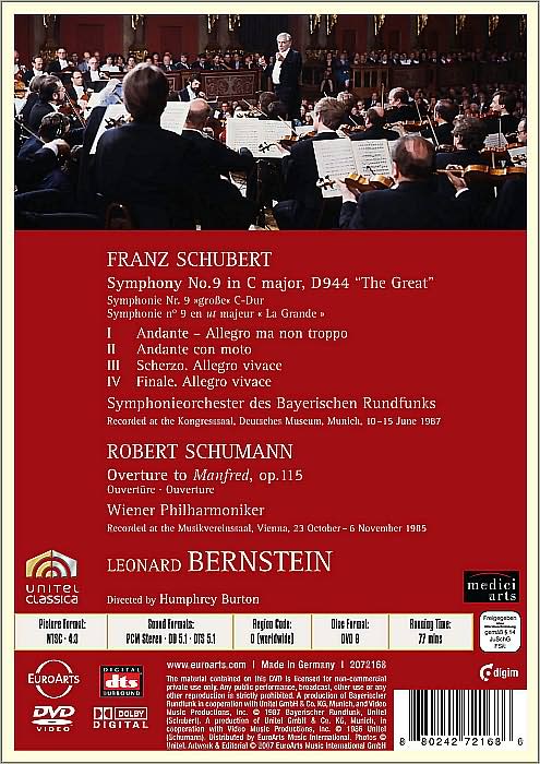 Leonard Bernstein/BPO: Schubert's Symphony no. 9