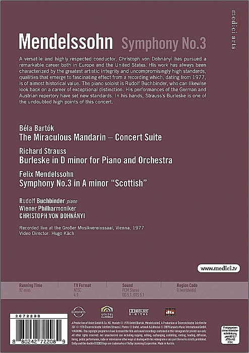 Dohnanyi Conducts Mendelssohn, Strauss and Bartok