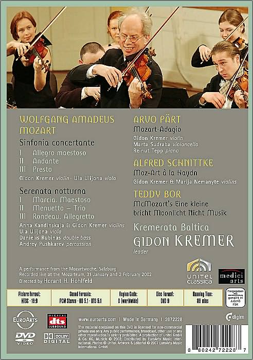 Kremer Plays Mozart
