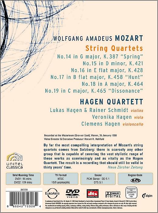Hagen Quartett: W.A. Mozart - The "Haydn" Quartets