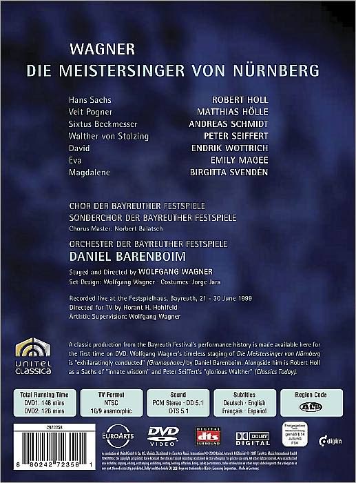 Die Meistersinger von Nurnberg [2 DIscs]