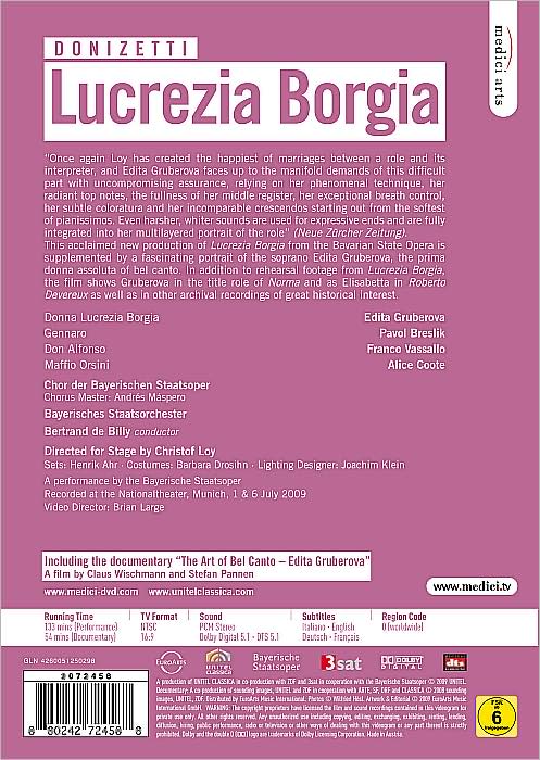 Lucrezia Borgia/The Art of Bel Canto: Edita Gruberova [2 Discs]