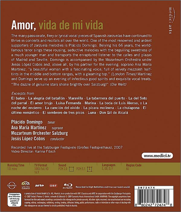Amor, Vida de Mi Vida [Blu-ray]
