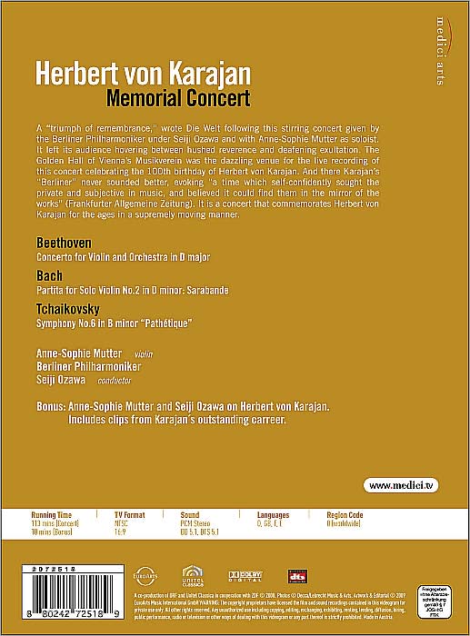 Herbert von Karajan: Memorial Concert