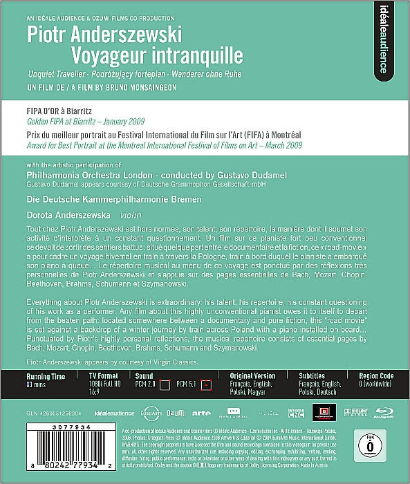 Piotr Anderszewski: Unquiet Traveller [Blu-ray]