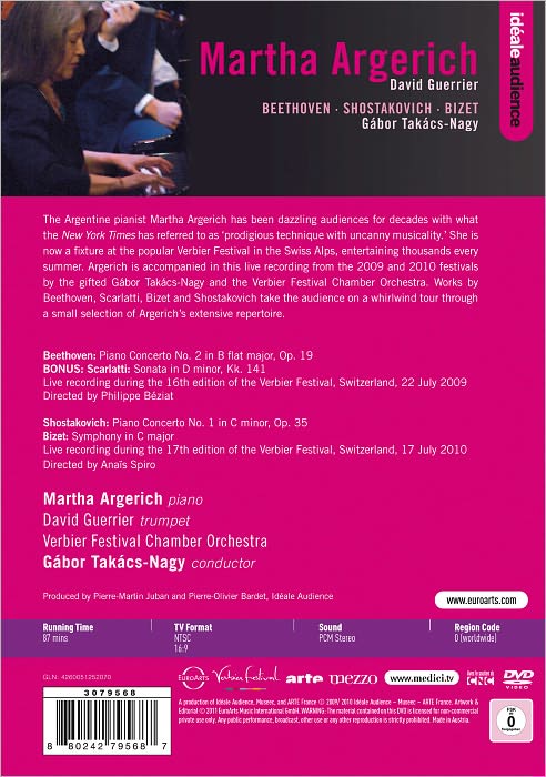 Martha Argerich: Live at Verbier Festival - Beethoven/Shostakovich/Bizet