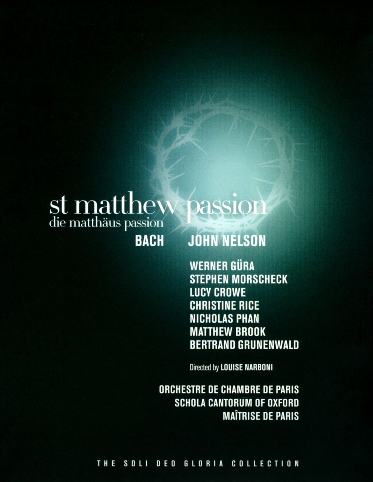 John Nelson: Bach - St. Matthew Passion [Blu-ray]